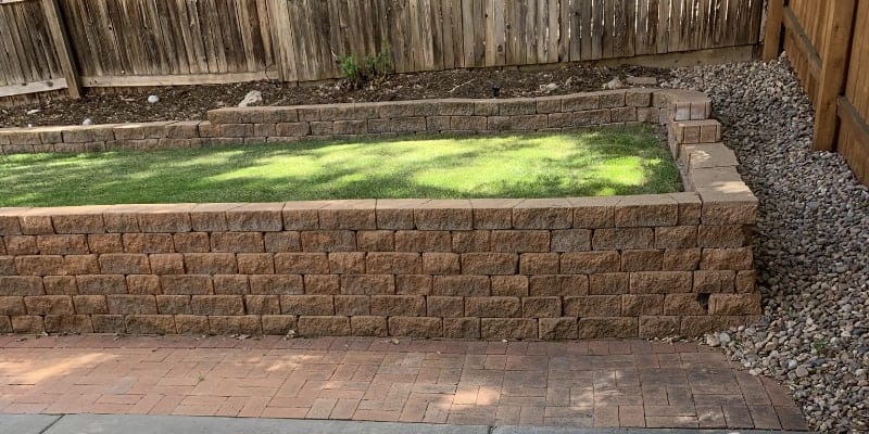 Retaining wall project in Broomfield