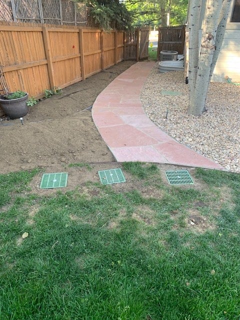 French drain water entry points in Littleton