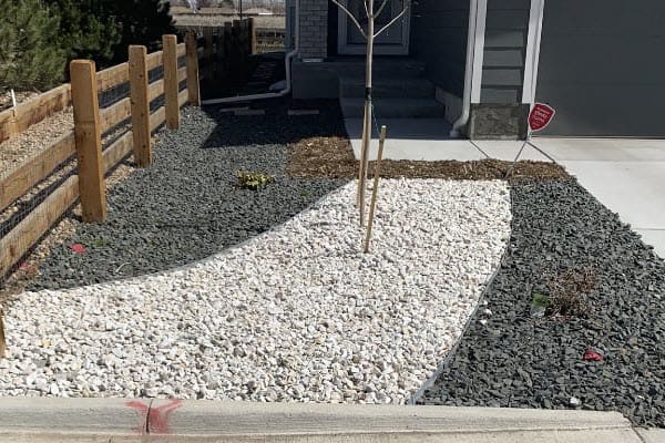 Landscaping rocks project in Westminster