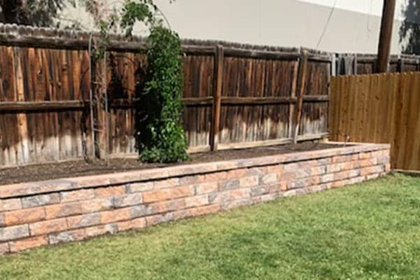 Retaining wall and planter in Wheat Ridge
